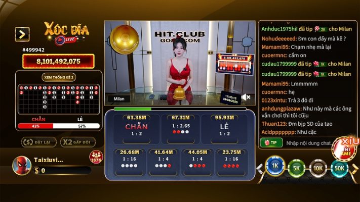 Casino trực tuyến tại HD88 - Dealer chuyên nghiệp, hình ảnh sắc nét như thật