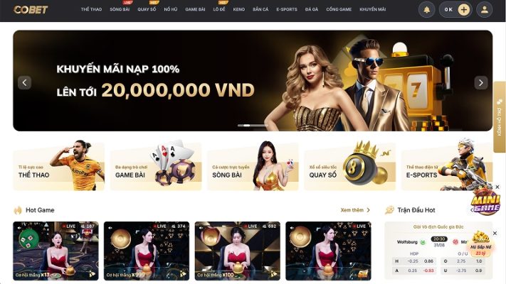 Nhà cái trực tuyến COBET chú trọng đầu tư công nghệ cao